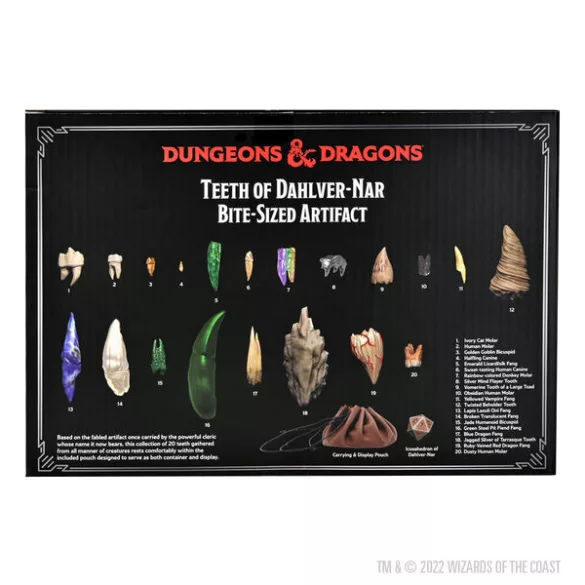 D&D Replicas of the Realms: Teeth of Dahlver-Nar Artifact replika szett