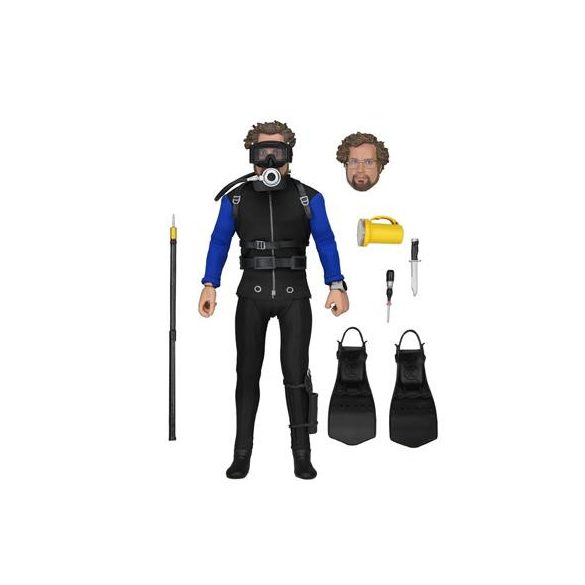 Jaws - 8" Scale Clothed Figure - Hooper (Shark Cage)-NECA03345