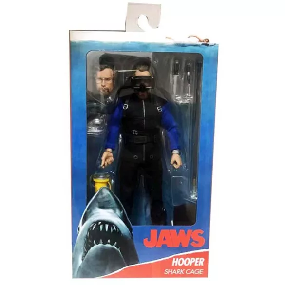 Jaws - 8" Scale Clothed Figure - Hooper (Shark Cage)-NECA03345