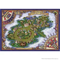 D&D Icons of the Realms: The Domain of Prismeer and The Witchlight Carnival Wall Map-89203