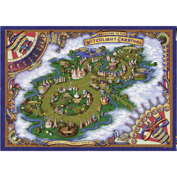 D&D Icons of the Realms: The Domain of Prismeer and The Witchlight Carnival Wall Map-89203