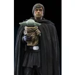 Statue Luke Skywalker and Grogu The Mandalorian Art Scale 1/10-LUCSWR64022-10