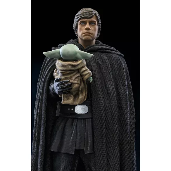 Statue Luke Skywalker and Grogu The Mandalorian Art Scale 1/10-LUCSWR64022-10