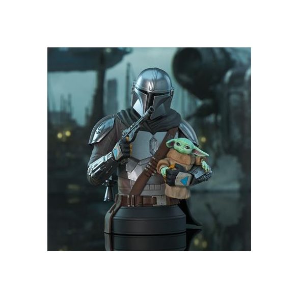 Gentle Giant - Star Wars The Mandalorian With Grogu 1/6 Scale Px Bust-DEC219397