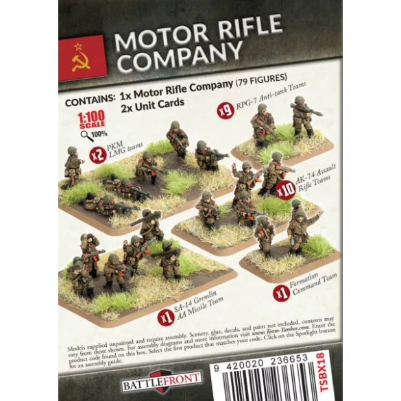 World War III Team Yankee: Motor Rifle Company - EN miniatűr egységcsomag