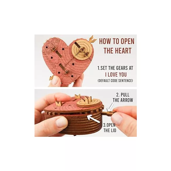 Tin Woodman's Heart Mechanical Box with Custom Code Lock