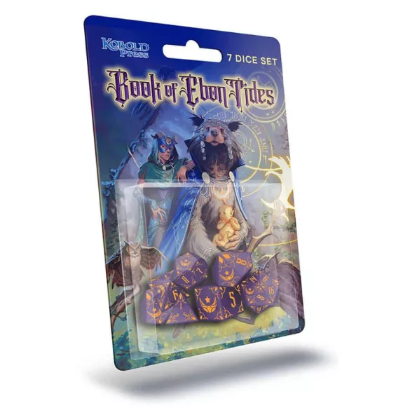 Book of Ebon Tides 7 Dice Set – prémium gyanta dobókocka-készlet