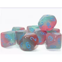 Gemini Gel Green-Pink/blue Luminary Set of 10 d10s-26264