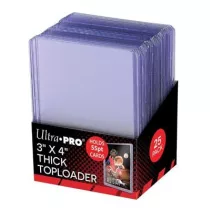 UP - Toploader - 3" X 4" Action Packed 55PT Toploader (25 pieces)-81181