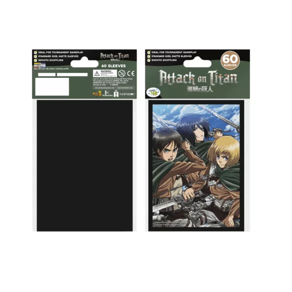 Attack on Titan Sleeves - BATTLE TRIO (60 Sleeves)-L420054