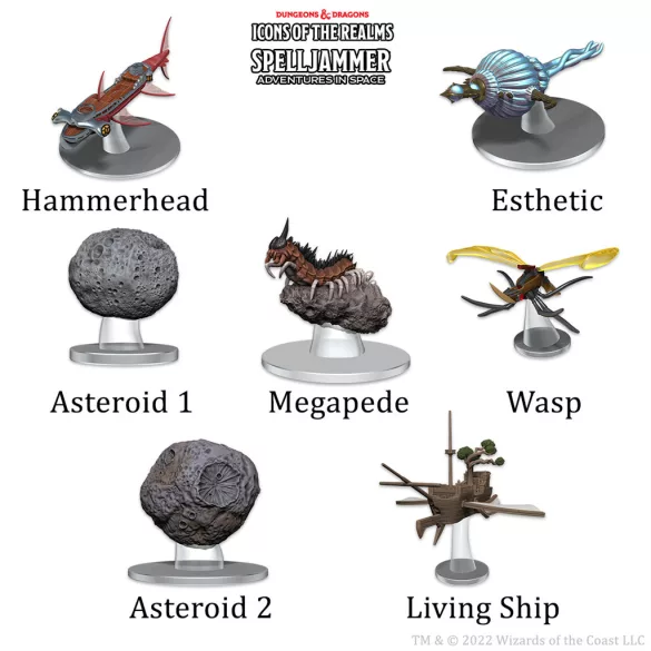 D&D Icons of the Realms: Ship Scale - Asteroid Encounters-96181