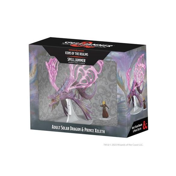 D&D Icons of the Realms: Spelljammer Adventures in Space Adult Solar Dragon & Prince Xeleth (Set 24)-WZK96168