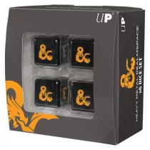 UP - Heavy Metal Realmspace D6 Dice Set for Dungeons & Dragons – 4 db D6 fémkocka