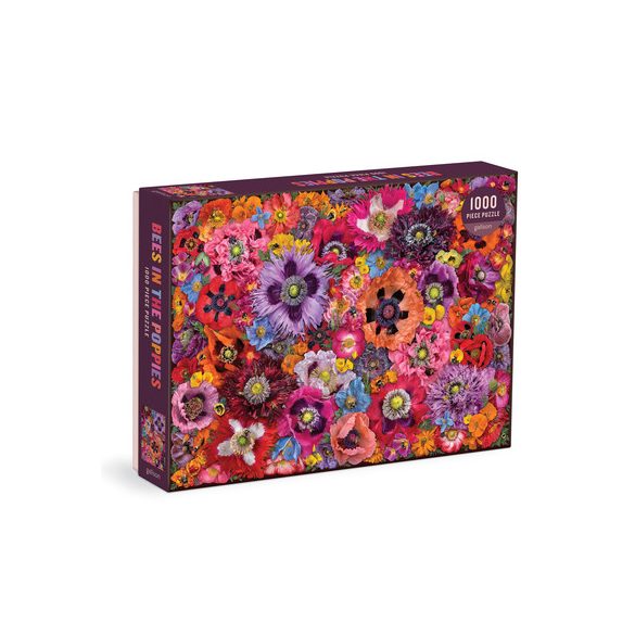 Bees in the Poppies 1000 Piece Puzzle-375550