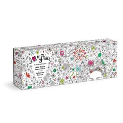 Andrea Pippins Flowers In Your Hair Color-In 1000 Piece Panoramic Puzzle-75789
