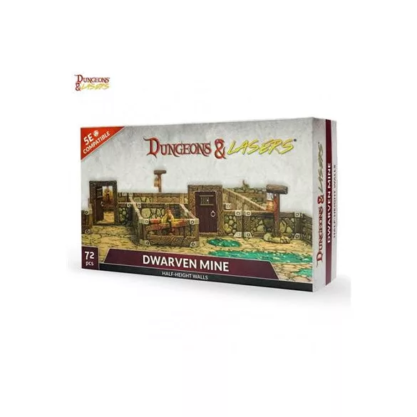 Dungeons & Lasers - Dwarven Mine Half-Height Walls - EN-DNL0032