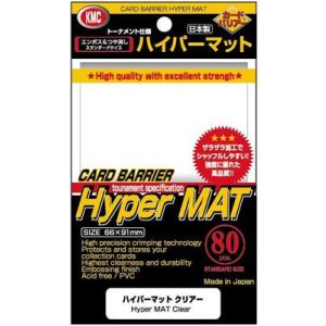 KMC Standard Sleeves - Hyper Mat Clear (80 Sleeves)-KMC229
