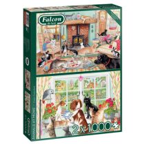 Falcon - Animals at Home (2×1000 Teile)-11318