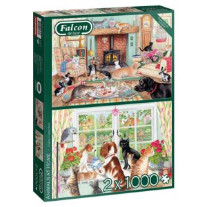 Falcon - Animals at Home (2×1000 Teile)-11318