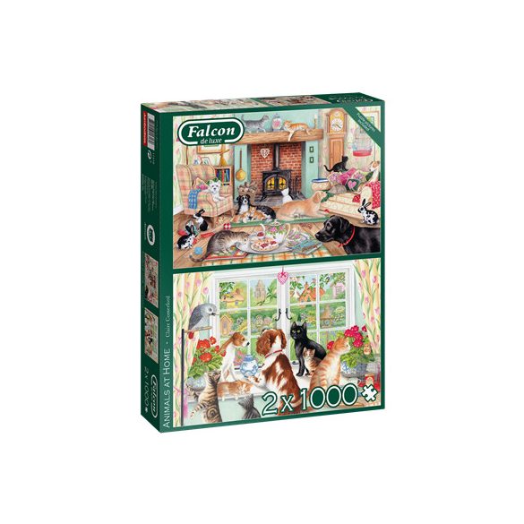 Falcon - Animals at Home (2×1000 Teile)-11318