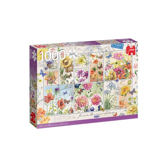 Premium Collection - Janneke Brinkman, Briefmarken mit Sommerblumen (1000 Teile)-18812