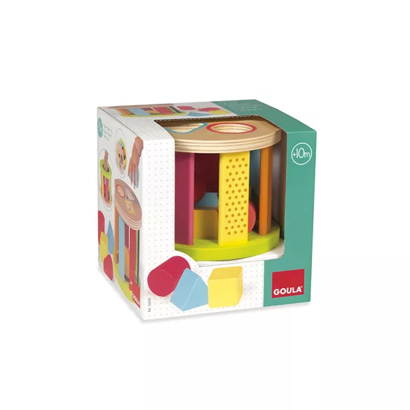 GOULA Geometrische Formen-Steckspiel Trommel