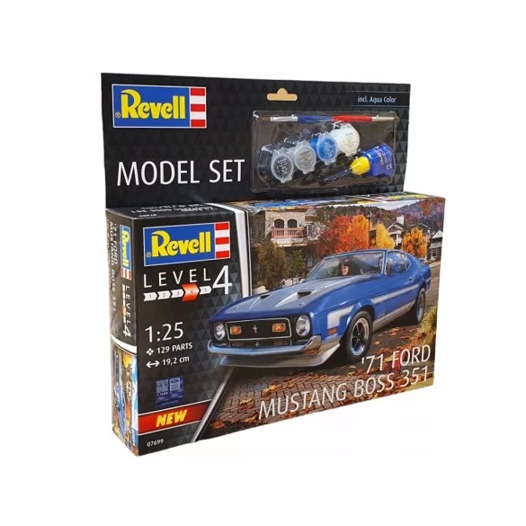 Revell: Model Set '71 Mustang Boss 351 műanyag modellkészlet