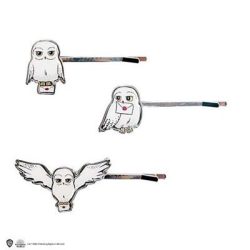Set of 3 Hairclips Hedwig - Harry Potter-DO3500