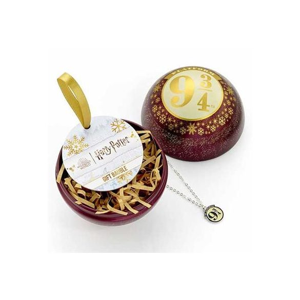 Christmas Bauble Platform 9 3/4 and Necklace - Harry Potter-EHPCB0323