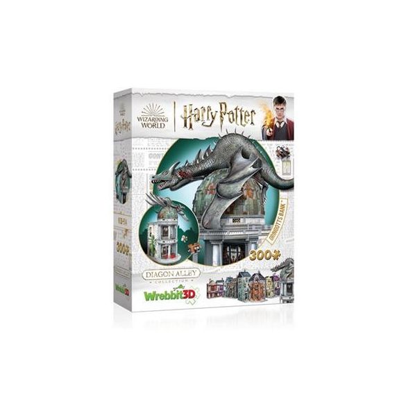 Gringotts Bank - 300 pieces - Wrebbit 3D Puzzle - Harry Potter-W3D0514