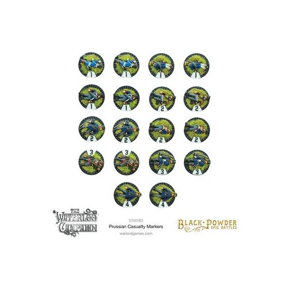 Black Powder Epic Battles - Napoleonic Prussian casualty markers-312401802