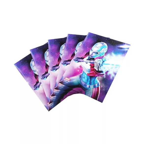 Gamegenic - Marvel Champions FINE ART Sleeves - Nebula (51 Sleeves)-GGS15019ML