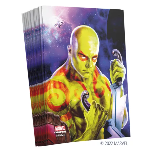 Gamegenic - Marvel Champions FINE ART Sleeves - Drax (51 Sleeves)-GGS15018ML