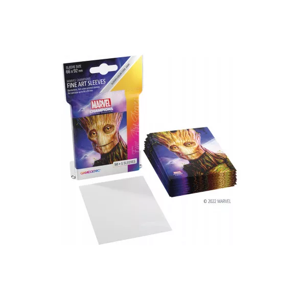 Gamegenic - Marvel Champions FINE ART Sleeves - Groot (51 Sleeves)-GGS15014ML