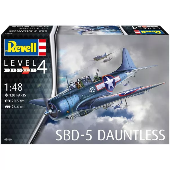 Revell SBD-5 Dauntless műanyag repülőgép modellkészlet 1:48