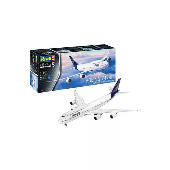 Revell: Boeing 747-8 Lufthansa "New Livery" - 1:144-03891