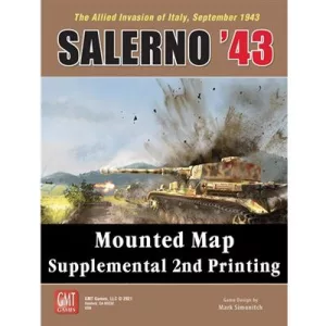 Salerno '43 Mounted Map Supplemental 2nd Printing - EN-2122MM