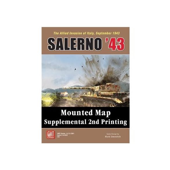Salerno '43 Mounted Map Supplemental 2nd Printing - EN-2122MM