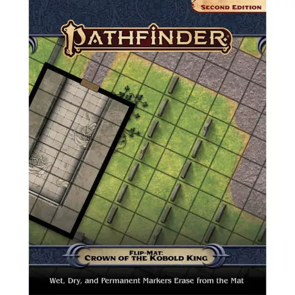 Pathfinder Flip-Mat: Crown of the Kobold King kétoldalas szerepjátékos játéktér