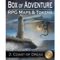 Box of Adventure - The Coast of Dread térkép- és jelzőkészlet, 5E kompatibilis