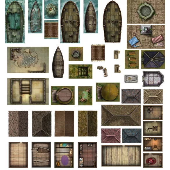 Box of Adventure - The Coast of Dread térkép- és jelzőkészlet, 5E kompatibilis
