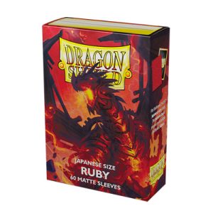 Dragon Shield Small Sleeves - Japanese Matte Ruby 'Geledar' (60 Sleeves)-AT-11137