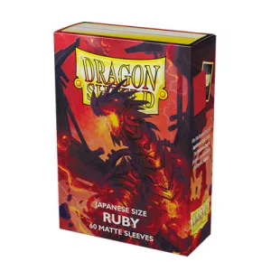Dragon Shield Small Sleeves - Japanese Matte Ruby 'Geledar' (60 Sleeves)-AT-11137