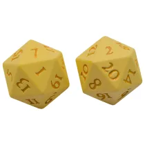 UP - Vivid Heavy Metal Dice: Yellow-15941