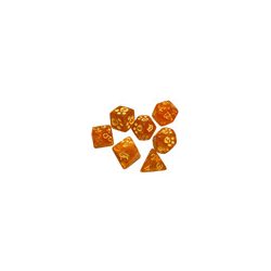 Kitten Polyhedral Dice (7) Orange-SJG5906A