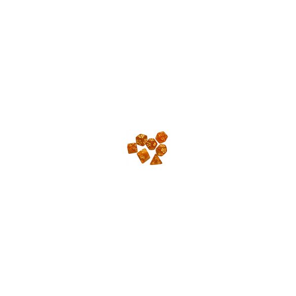 Kitten Polyhedral Dice (7) Orange-SJG5906A