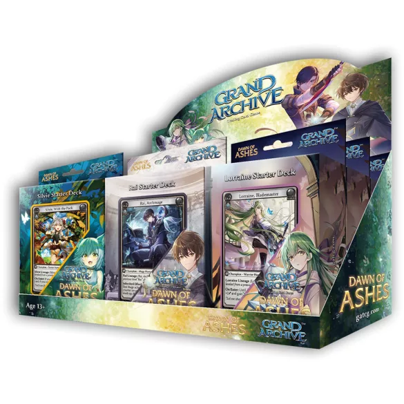 Grand Archive TCG: Dawn of Ashes Starter Deck Display (9 Decks) - EN-GA23S1-EN