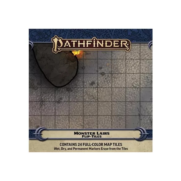 Pathfinder Flip-Tiles: Monster Lairs kétoldalas térképlap-kiegészítő