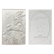 Magic the Gathering Limited Edition .999 Silver Plated Vraska Metal Collectible-HAS-MAG34