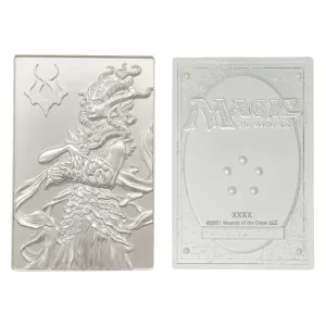 Magic the Gathering Limited Edition .999 Silver Plated Vraska Metal Collectible-HAS-MAG34